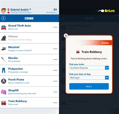 bitlife train robbery time cheat|BitLife Train Robbery Guide: How to Rob a Train and Get Away .